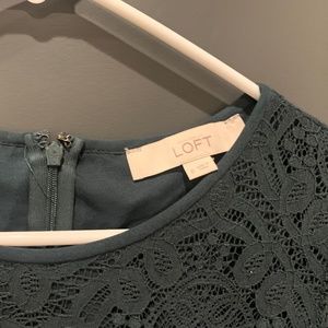 Loft Green Lace Dress